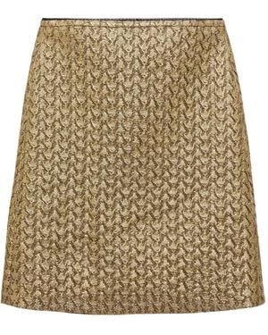Dorothee Schumacher Jupe Mi-Longue En Brocart - Natural