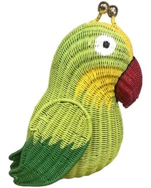 Serpui Baby Parrot Clutch Bag - Green