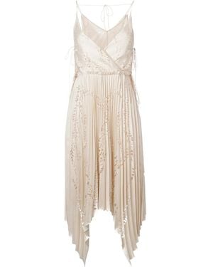 PUCCI Cut-Out Detail Pleated Dress - Natural
