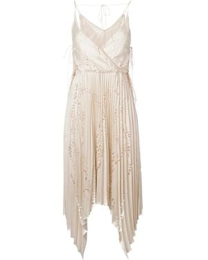 PUCCI Cut-Out Detail Pleated Dress - Natural