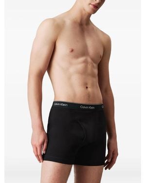 Calvin Klein Logo-Waistband Boxers - Black