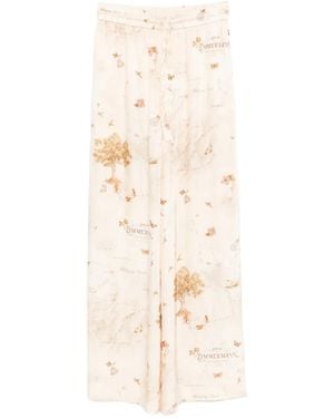 Zimmermann Pantalon Droit À Lien De Resserrage - Neutre