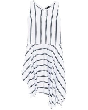 Proenza Schouler Robe Beatriz À Rayures - White