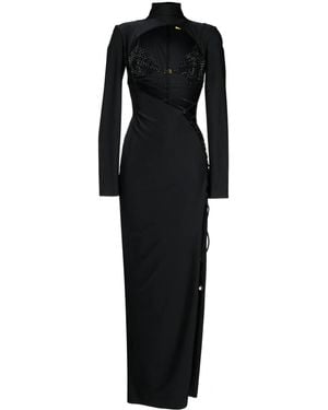 Dundas Vestido con diseño cruzado - Negro