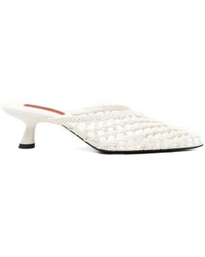 Simon Miller Knotted Gala Mules - White