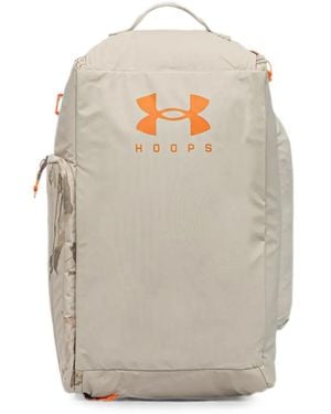 Under Armour Camo-Print Logo-Print Holdall - White