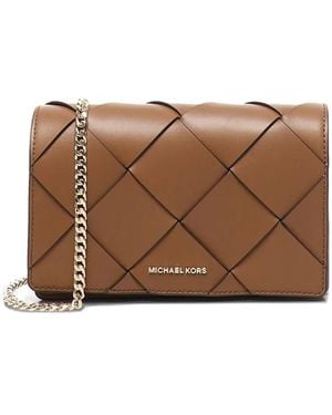 MICHAEL Michael Kors Leather Cross Body Bag - Brown