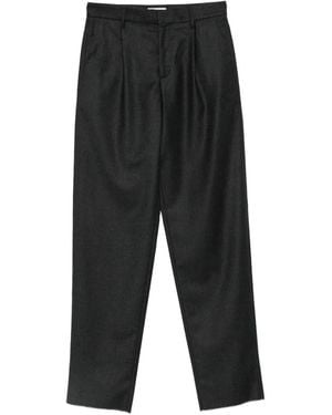 Agnona Pleated-Front Tailored Trousers - Black