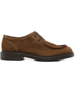 Doucal's Janus Suede Loafers - Brown