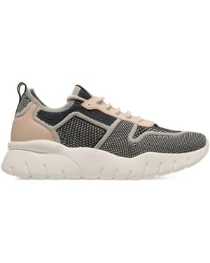 Bally Knit Panelled Trainers - Blue