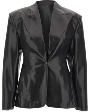 ANDAMANE Ottavia Hourglass-Silhouette Blazer - Black