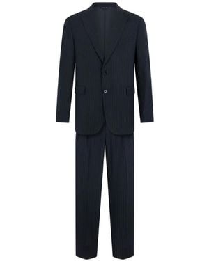 Brooks Brothers Pinstripe Wool Suit - Blue