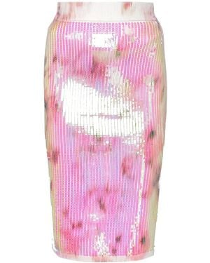 Ted Baker Vivann Midirock Mit Pailletten - Pink