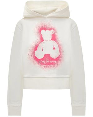 Palm Angels Hoodie Spray Bear - Rose