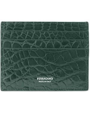 Ferragamo Gancini Cardholder - Green