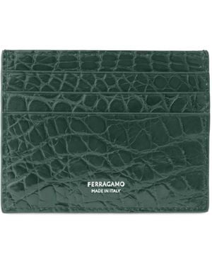 Ferragamo Gancini Cardholder - Green