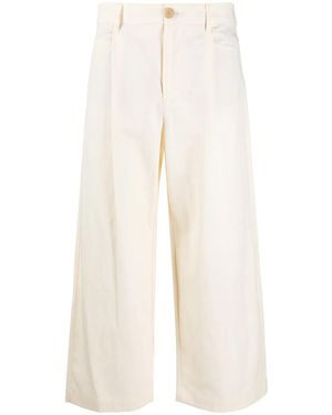 Vince High-Waist Culottes - Natural