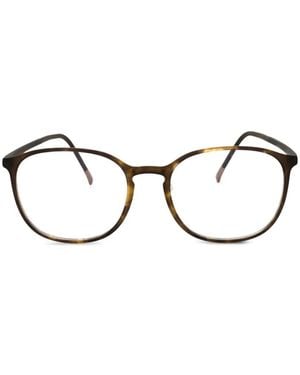 Silhouette Spx Illusion Fullrim Round-Frame Glasses - Black