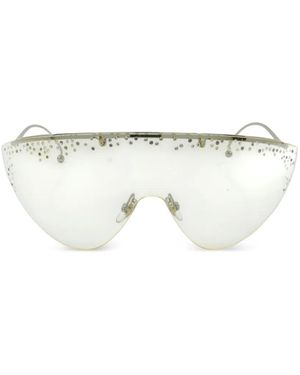 Givenchy Runway Crystal-Embellished Sunglasses - Natural