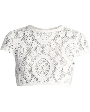 Jonathan Simkhai Crochet-Knit Blouse - White