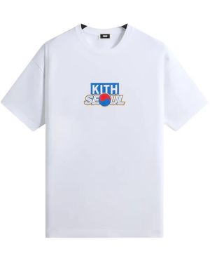 Kith Seoul Classic Logo Short-Sleeve T-Shirt - White