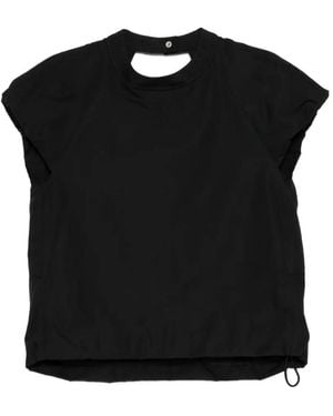 Sacai Drawstring Gathered Skirt - Black