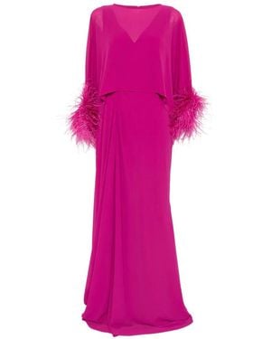 Aire Set Abito Lungo Con Dettaglio Testurizzato - Rosa