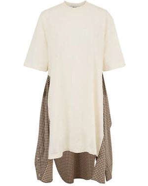 MSGM チェック ドレス - ナチュラル