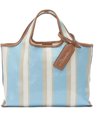 3.1 Phillip Lim Mini Striped Tote Bag - Blue