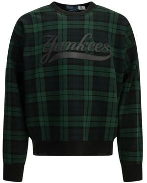 Ralph Lauren X Mlb Yankees Blackwatch Sweater - Green