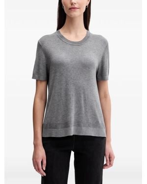 Benetton Short-Sleeve Crew-Neck T-Shirt - Gray