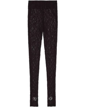 MSGM Lace Leggings - Blue