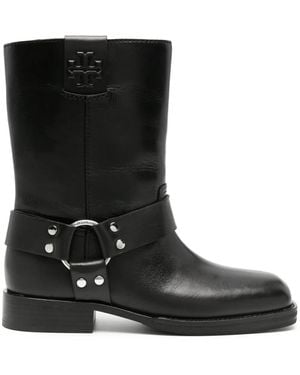 Tory Burch Leather Boots - Black