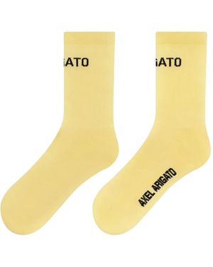 Axel Arigato Logo-Intarsia Crew Socks - Metallic