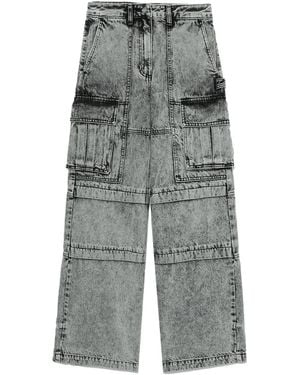 Juun.J Jeans A Gamba Ampia - Grigio