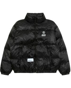 Aape By A Bathing Ape Logo Puffer Jacket - Black
