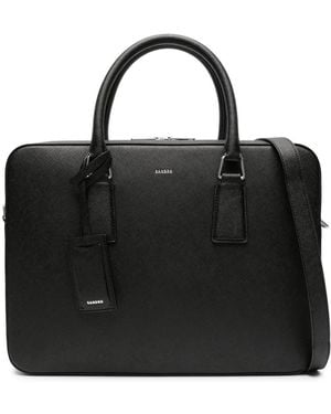 Sandro Reconstituted Leather Briefcase - Black