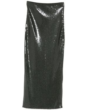 Patrizia Pepe Sequin-Embellished Maxi Skirt - Green