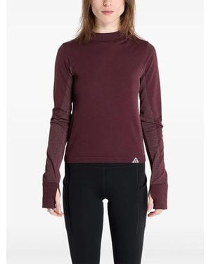 Nike Delta River Mock-Neck T-Shirt - Red