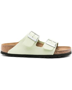 Birkenstock Arizona Suede Slides - White