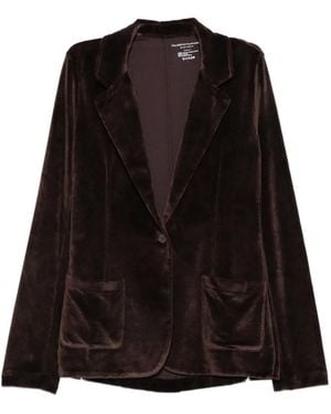 Majestic Filatures Chaqueta De Terciopelo Con Botones - Negro