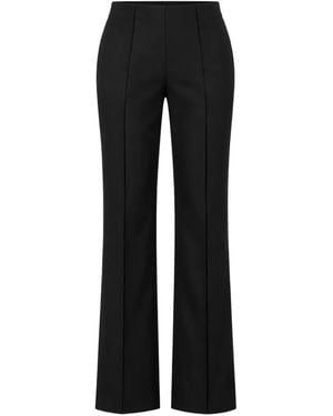 MEIMEIJ Pressed-Crease Trousers - Black