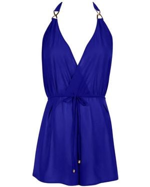 Aubade Beach Walk Halterneck Playsuit - Blue
