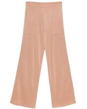 Circus Hotel Stripe-Detail Trousers - White