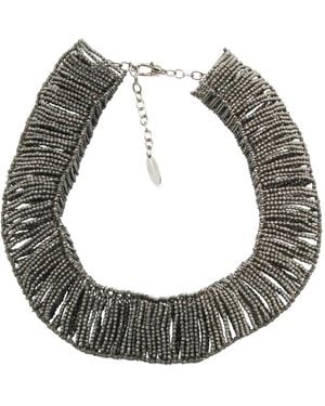 Brunello Cucinelli Adjustable Necklace - Grey