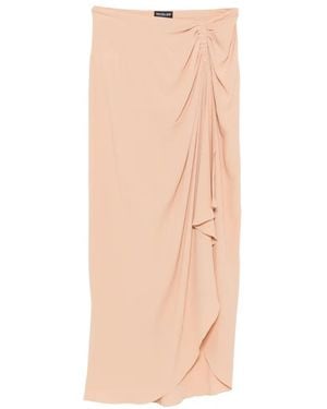 Mugler Draped Button-Detail Skirt - White