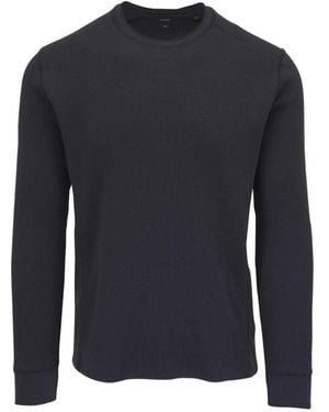 Vince Ribbed Long-Sleeve T-Shirt - Blue