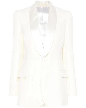 Wardrobe NYC Tuxedo Blazer - White