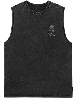 FIVE CM Graphic Tank Top - Black