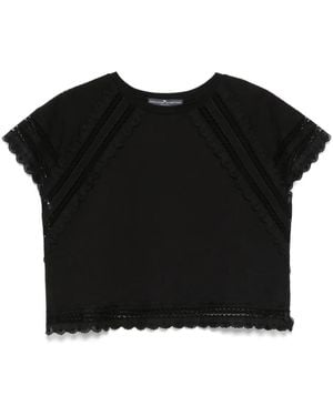 Ermanno Scervino Lace-Trim Blouse - Black